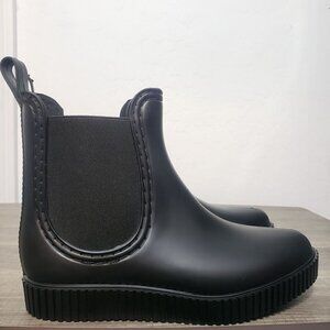 Roolee Wading Chelsea Boots Waterproof Rubber Solid Black Size Women's 7 EU 37